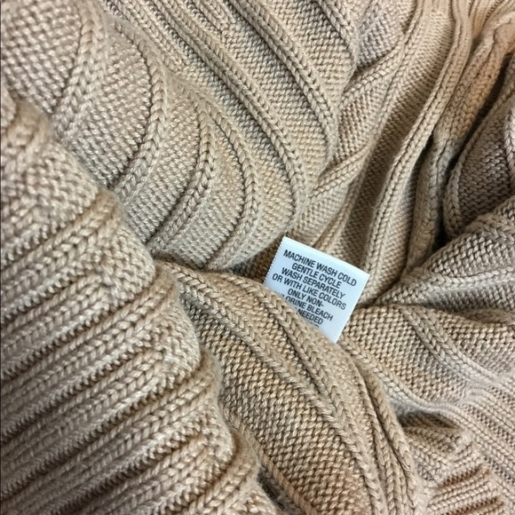 Studio Works Large split neck tan heavier weight sweater - Picture 5 of 14